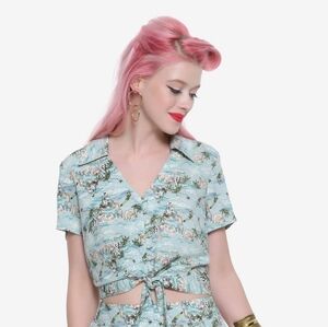 Her Universe Disney Peter Pan Cropped Shirt